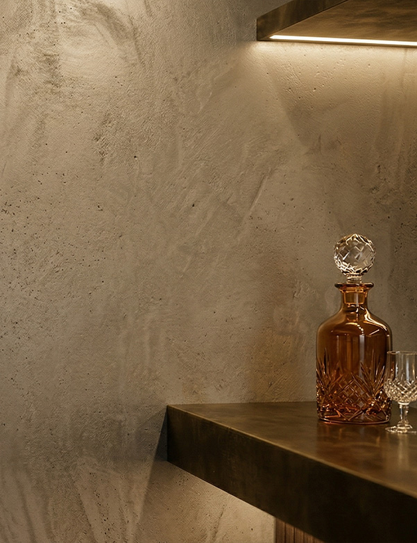 Fugenloses Bad im Landhaus Stil